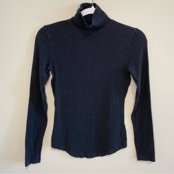 Kit and Ace - BRUSHED MOCK TURTLENECK in CHARCOAL - SIZE XS - Picture 7 of 9